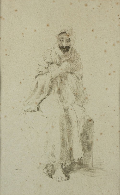 1823 - 1901), Portret arabskiego mężczyzny, Domenico Morelli