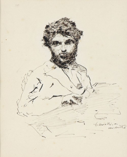 1823 - 1901), Portret mężczyzny, Domenico Morelli