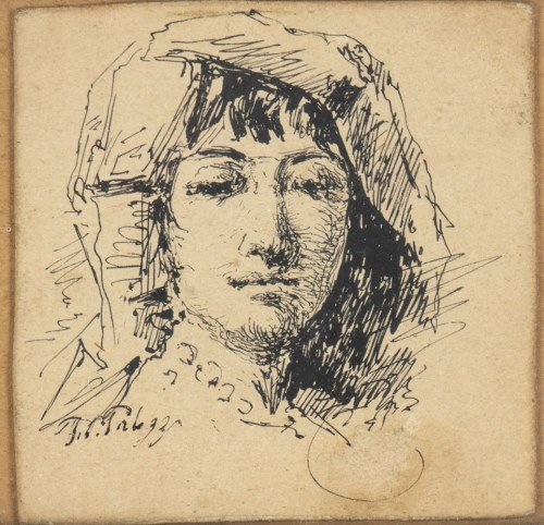 1818 - Neapol, 1899), Portret młodej damy, Filippo Palizzi