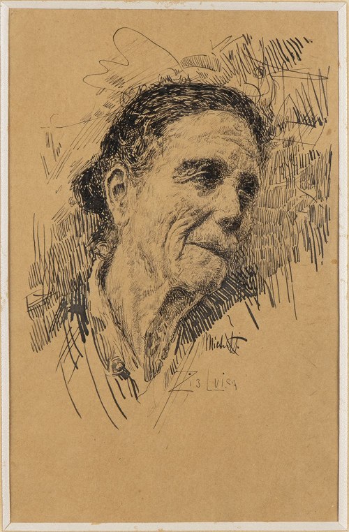 1851 - Francavilla al Mare, 1929), Portret Zia Luisy, Francesco Paolo Michetti