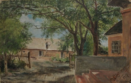 Widok podwórza, Wincenty Łukaszewicz
