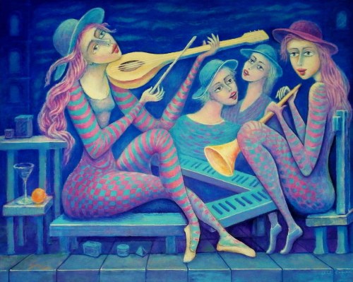 Jazz - blue, 2022, Bohdan Wincenty Łoboda