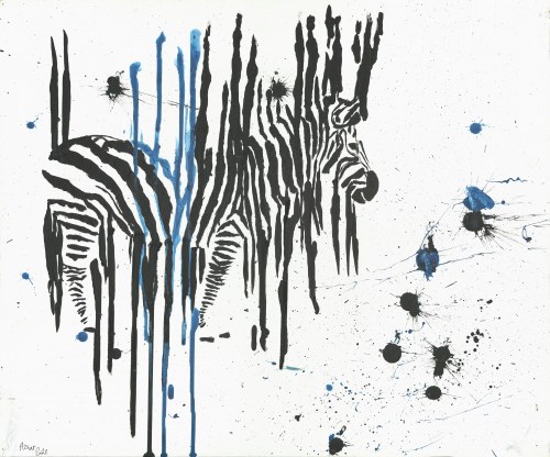 Obraz symbolizuje zagrożenie wyginięcia zwierząt/Symbol of the threat animals are faicing, threat of their with extinction, Azhar Haitham Saeed