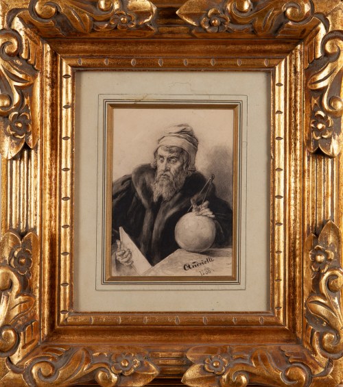 Portret Johna Dee (Mag i Astrolog), 1888, Michał Elwiro Andriolli