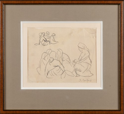 Siedzące kobiety, 1933, Jan Golus