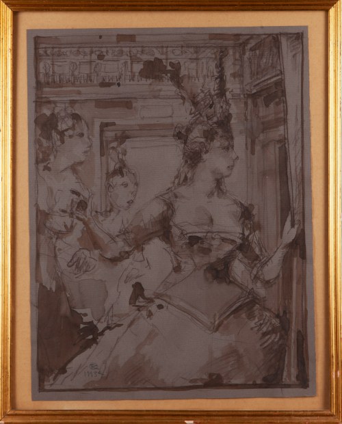 Scena z czasów króla Stasia, 1993, Tomasz Kazikowski