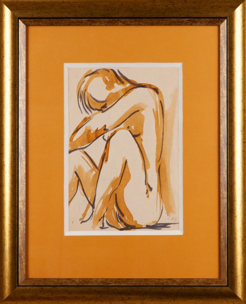 Siedzący Akt, 1986, Rudolf Scheibe