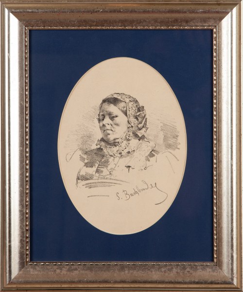 Głowa kobiety, 1881, Szymon Buchbinder