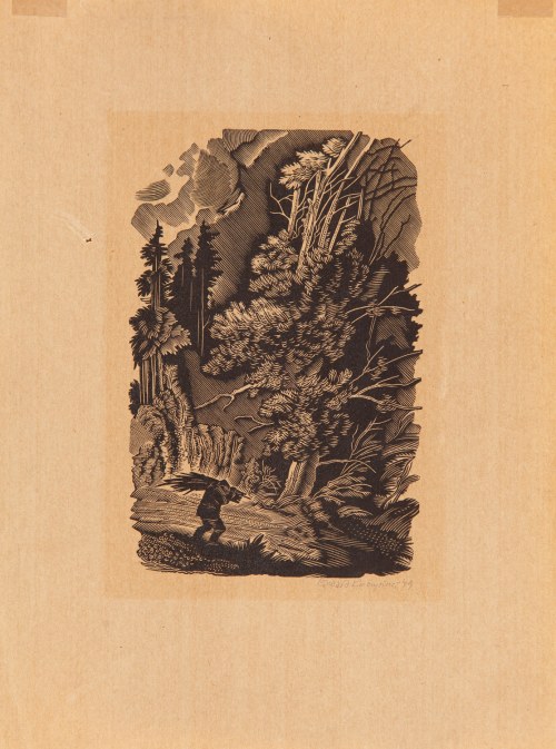 Człowiek z chrustem, 1949, Edward Kuczyński