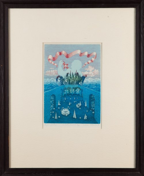Pejzaż z jaskółką, 1981, Eulalia Złotnicka