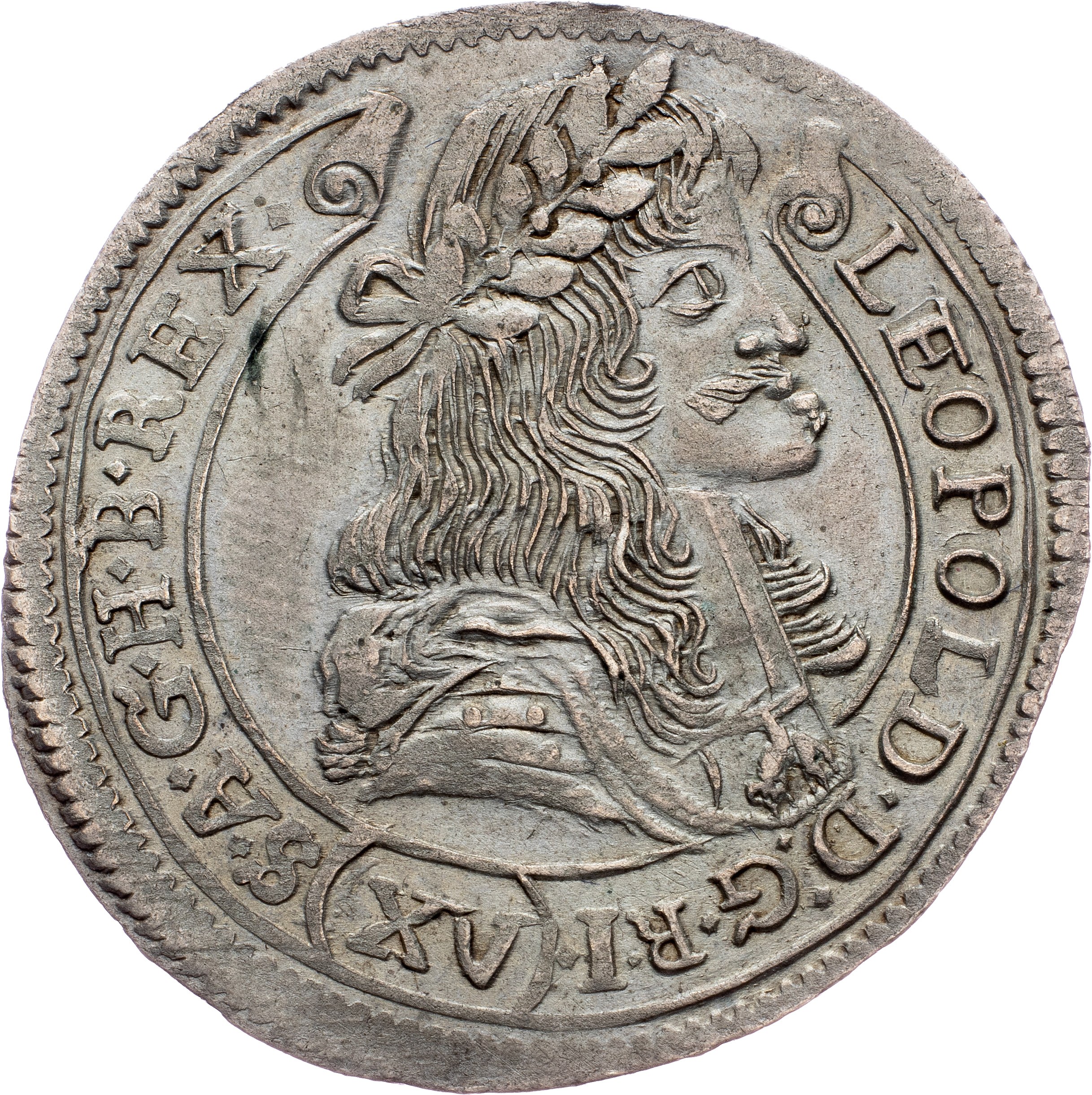 Leopold I., 15 Kreuzer 1680, KB, Kremnitz - Aukcja internetowa ...