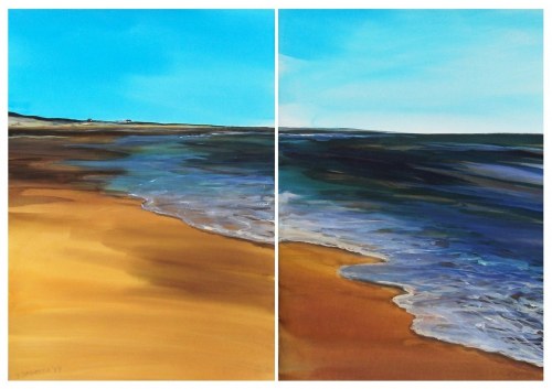 Plaża w Biscarosse, 2019, Joanna Magdalena