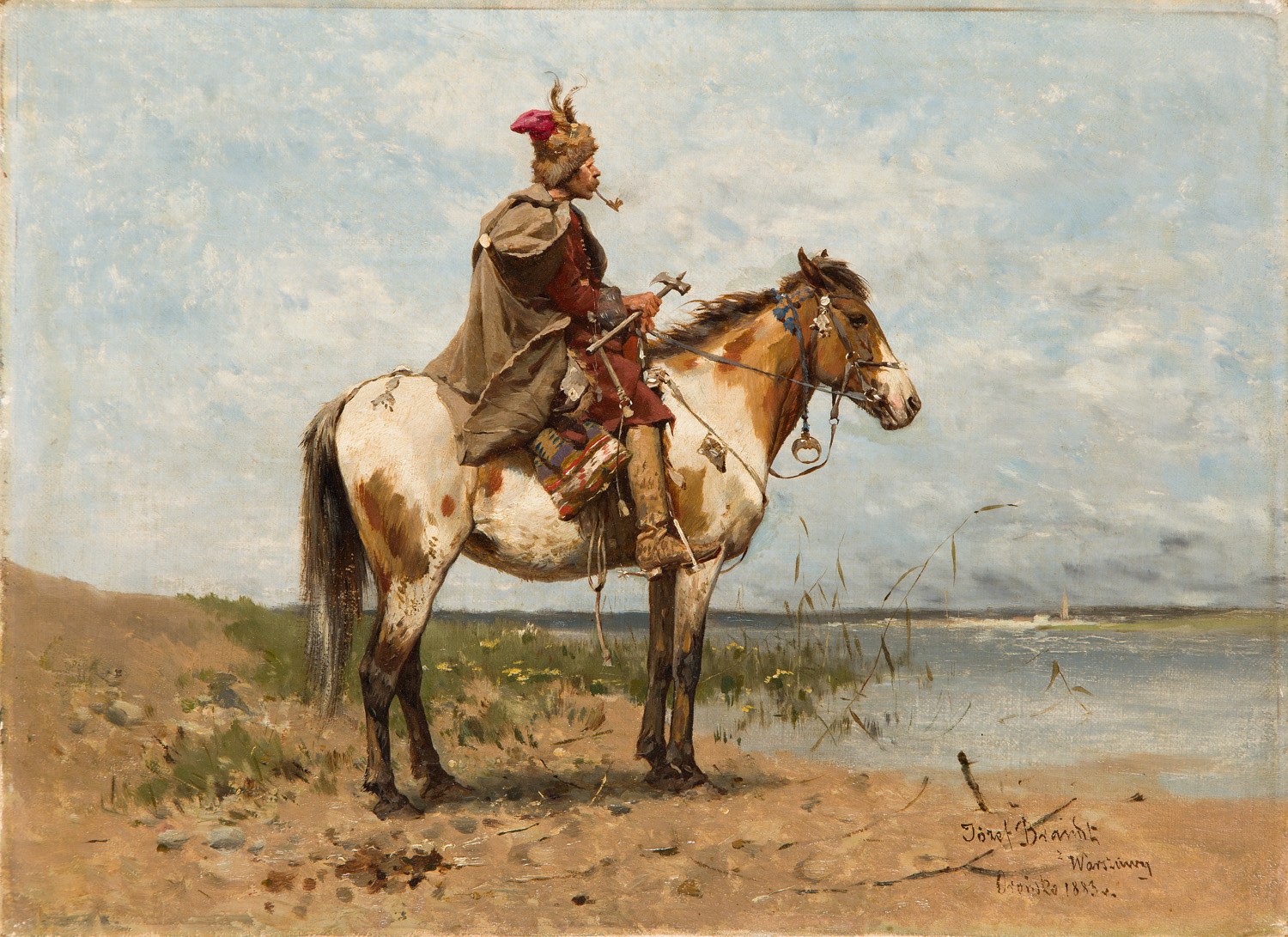 Józef Brandt (1841 Szczebrzeszyn - 1915 Radom), Cossack on