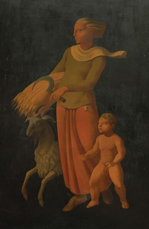 ok. 1930, Malarz polski, Żniwiarka