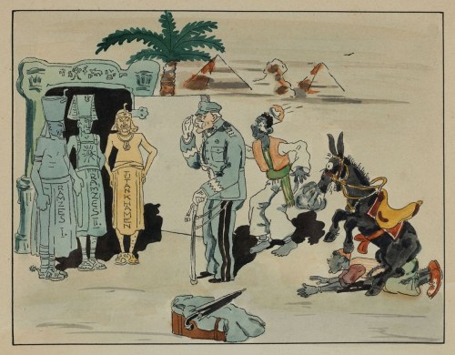 HOŁD IMIENINOWY POD PIRAMIDAMI, 1932, Marian Walentynowicz