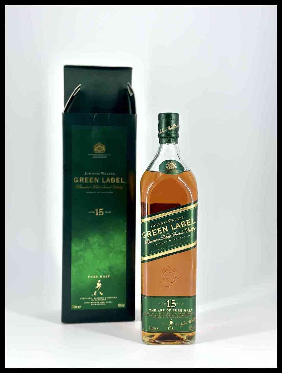 Johnnie Walker Green Label 15 Year Old Blended Malt Scotch Whisky