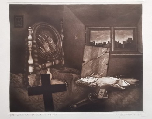 Martwa natura o zmroku, 1977, Tadeusz Jackowski