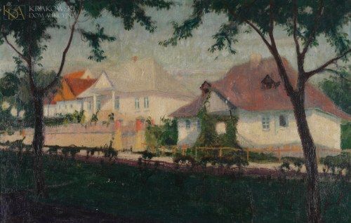 "Pejzaż z zabudową dworkową", Bogusław Serwin