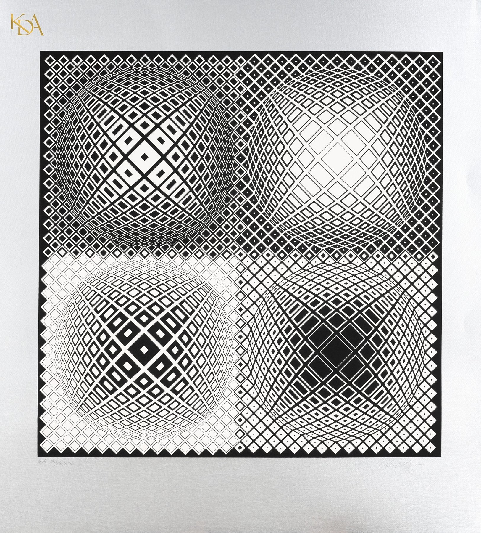 Victor VASARELY 1906 1997 Lang Aukcja Internetowa Licytacja   1242024 1b 