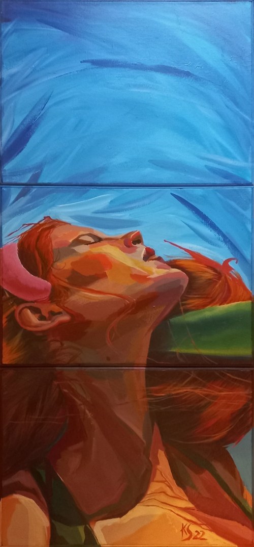 Summer dream, tryptyk, 2022, Karolina Szwajkowska