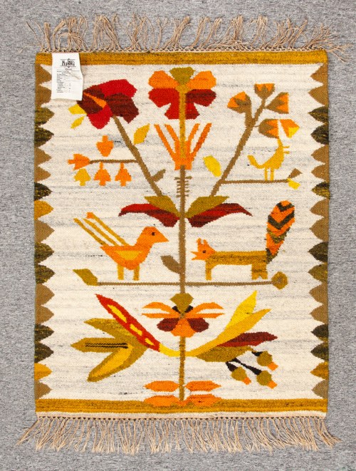 Kilim płochowy "Liski chytruski", Spółdzielnia "Pilsko", Jolanta Owidzka