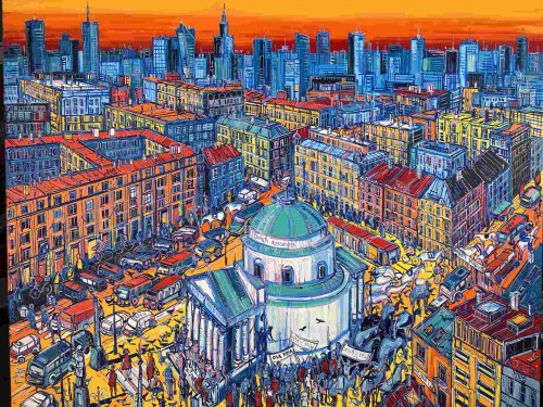 Chaos na Placu Trzech Krzyży, 2022, Joanna Mieszko-Nita