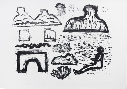 MOST, SKAŁY, PLAŻA, 1998, Woszczyński M.