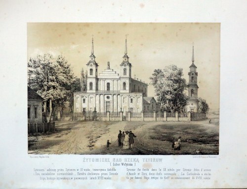 Alojzy Misierowicz (Ok. 1825 - Po 1900) Litografował, ŻYTOMIERZ NAD RZEKĄ TETEROW (GUBERNIA WOŁYŃSKA), 1875, Napoleon Orda