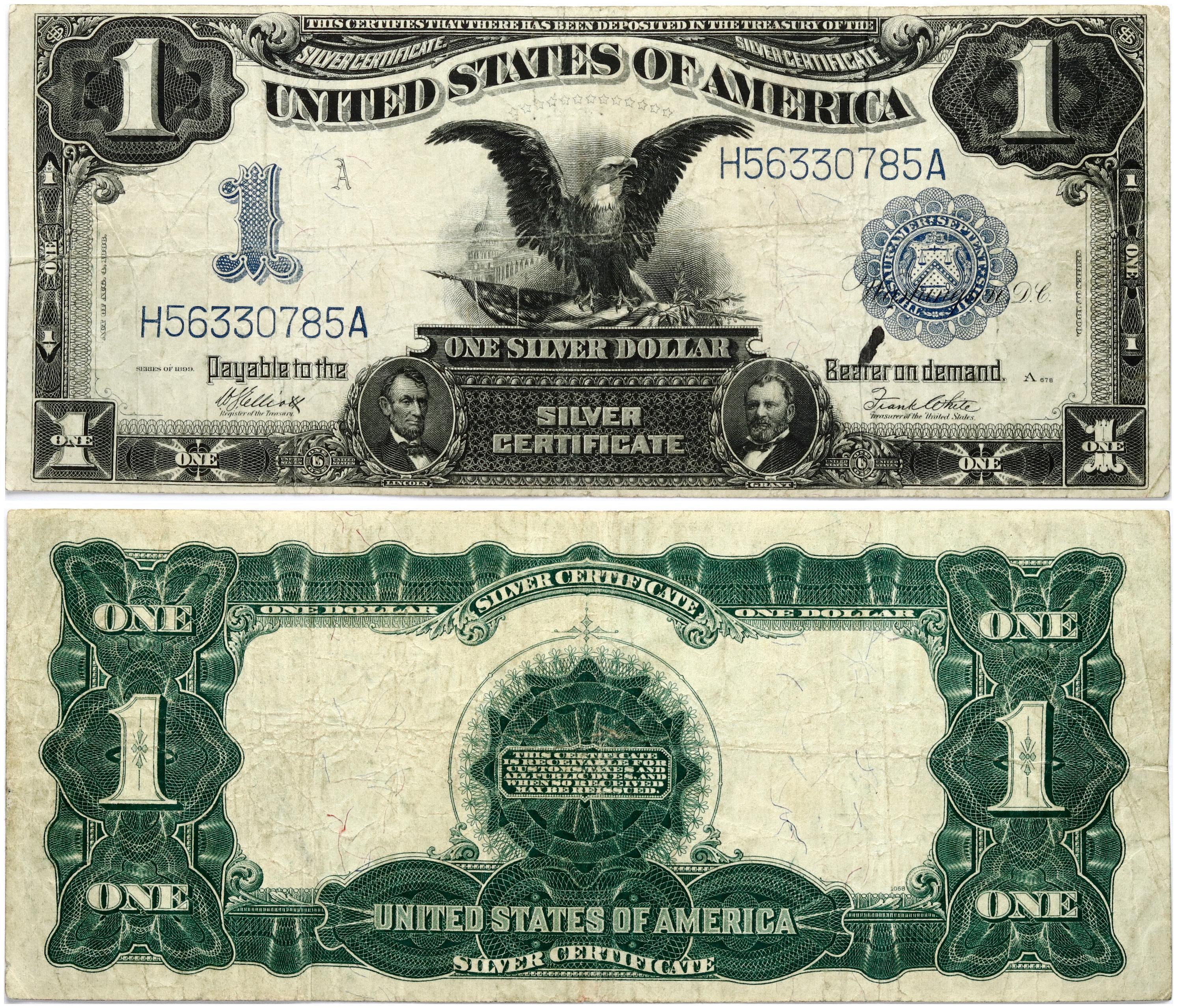 Бумажный доллар цена. 1 Доллар США. Купюра 1 доллар США. Банкноты США 1899. 1 Доллар 1899 США банкнота.