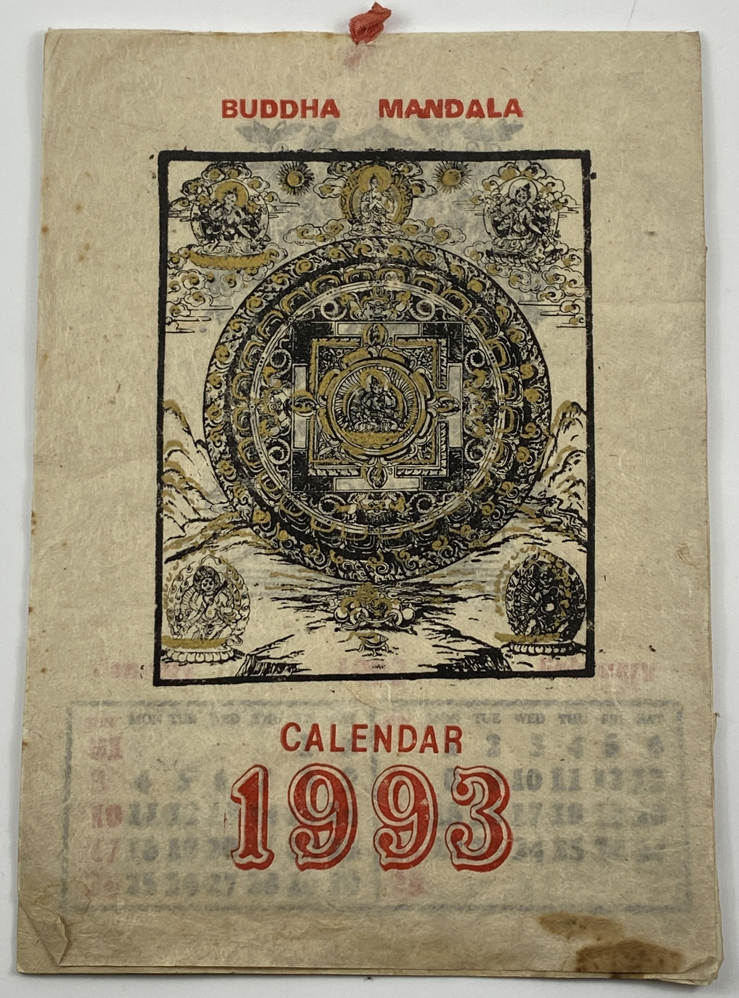 Buddha Mandala Calendar 1993 - Online auction / Online