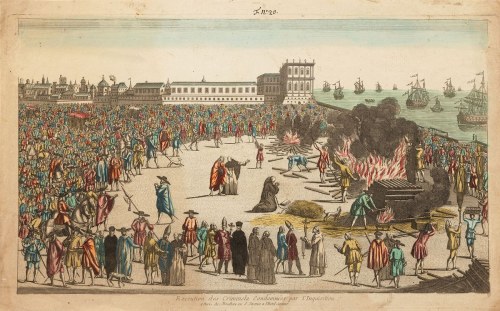 EGZEKUCJA PRZESTĘPCÓW SKAZANYCH PRZEZ INKWIZYCJĘ, 1760, Louis-Joseph Mondhare