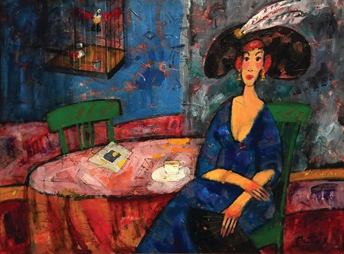 KOBIETA WE WNĘTRZU, 2007, Witold Pałka