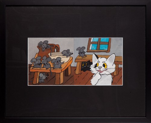 "Kot Filemon - Wilczy Apetyt" - ilustracja, str. 10-11, 1987, Julitta Karwowska-Wnuczak