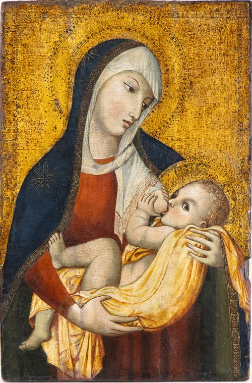 Madonna Lactans, W Sposób Ambrogio Lorenzetti