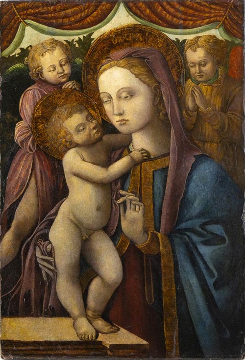 Madonna z Dzieciątkiem i aniołami, Ambit Vittore Crivelli