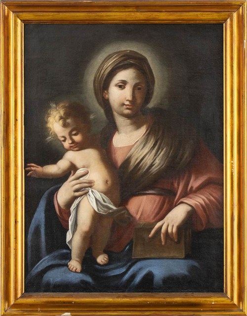 DRUGA POŁOWA XVII WIEKU, Dziewica z Dzieciątkiem, Szkoła Bologneńska