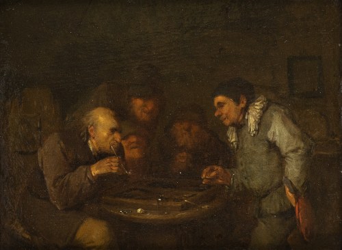 1634 - Londyn, 1704), Tawerna z graczami w kości, Egbert van Heemskerck II