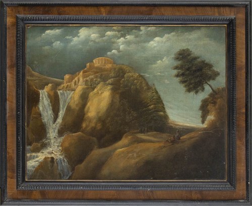 1596-1674), Fantazyjny widok Tivoli ze Świątynią Sybilli, François van Knibbergen