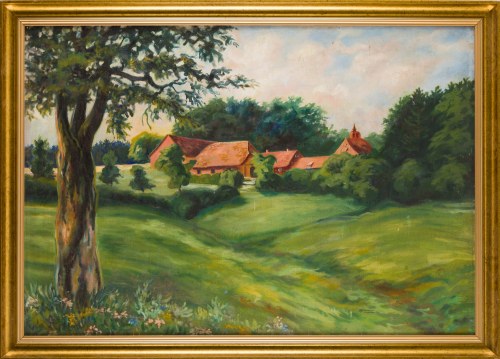 Pejzaż wiejski, 1937, D. Rohmann