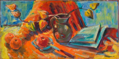 Martwa natura z gazetą, 1976, Hanna Sosinowicz