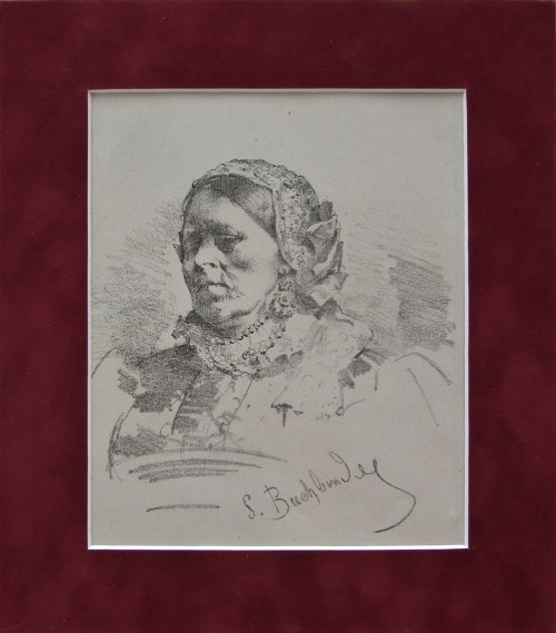 Portret kobiety,1881, Szymon Buchbinder
