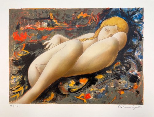 Akt leżącej kobiety, 1995, Alain Bonnefoit