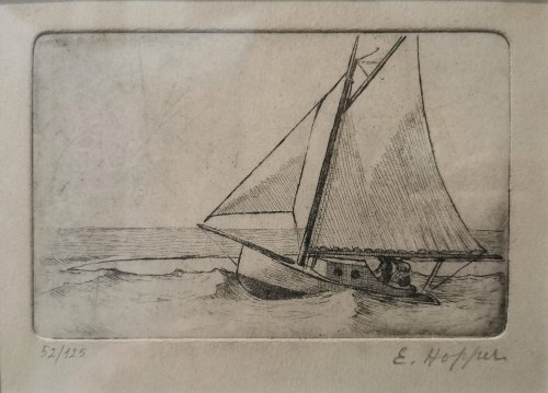 Żaglówka, 1935, Edward Hopper