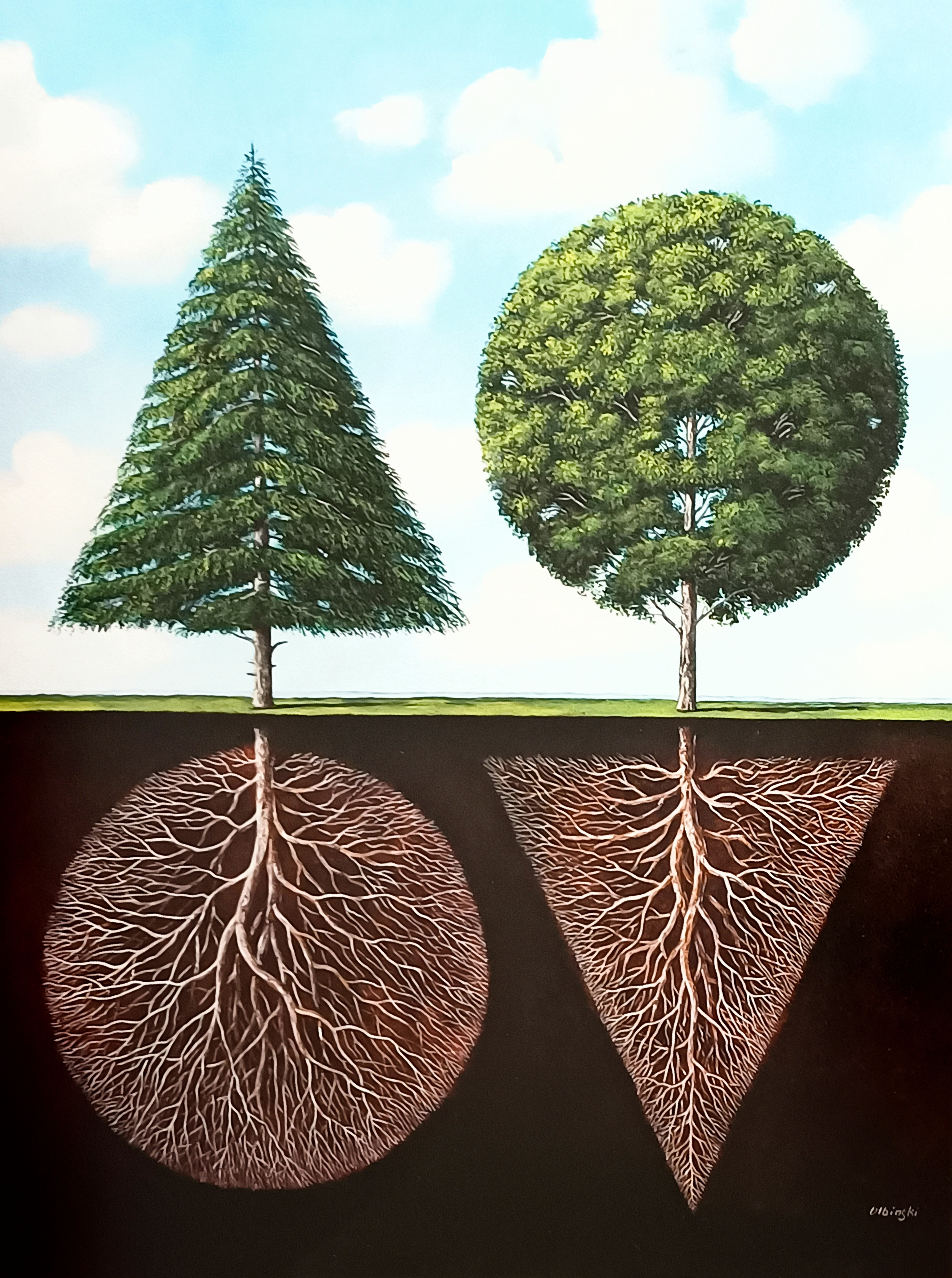 Рафал олбински картина дерево познания. Вечность пейзаж. Деревья в виде людей. Рафал ольбиньски. Система дерева.