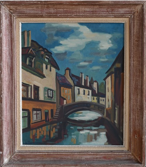 Pejzaż nad kanałem, D. Nadermann
