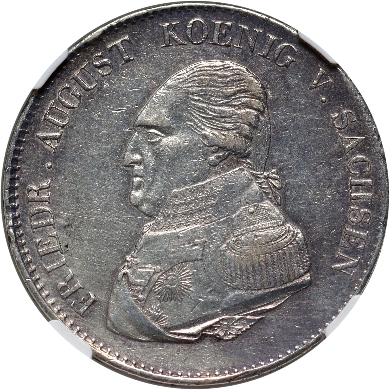 Niemcy, Saksonia, Fryderyk August I, talar 1823 IGS, Drezno - Aukcja ...