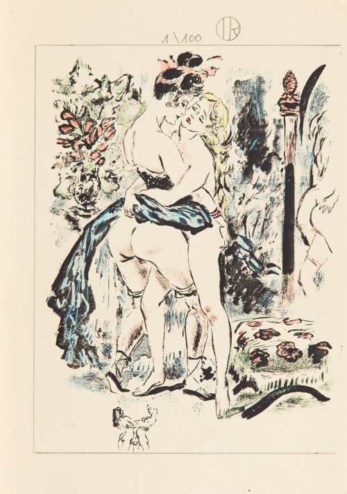 Dwie kobiety przed lustrem, ca. 1940, Louis Berthomme-Saint-André