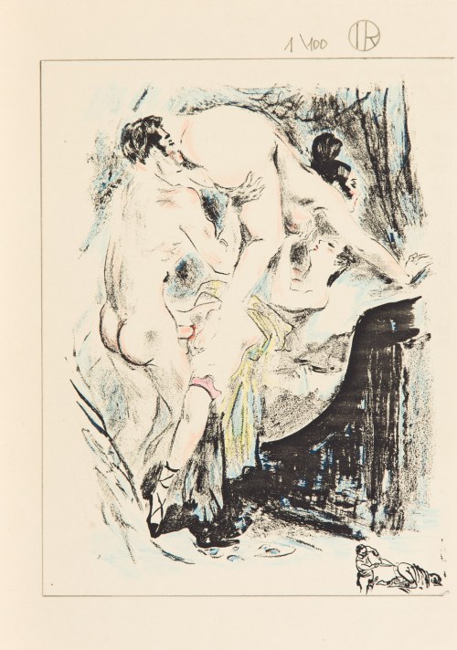 Trio w sypialni, ca. 1940, Louis Berthomme-Saint-André