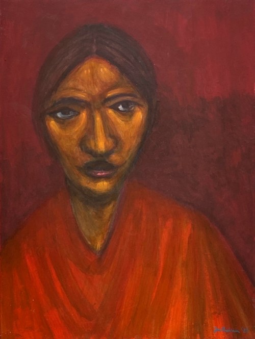 Portret kobiety w czerwieni, Jan Markiewicz