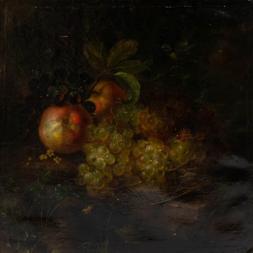 Martwa natura z jabłkami i winogronami, Johann Schlesinger